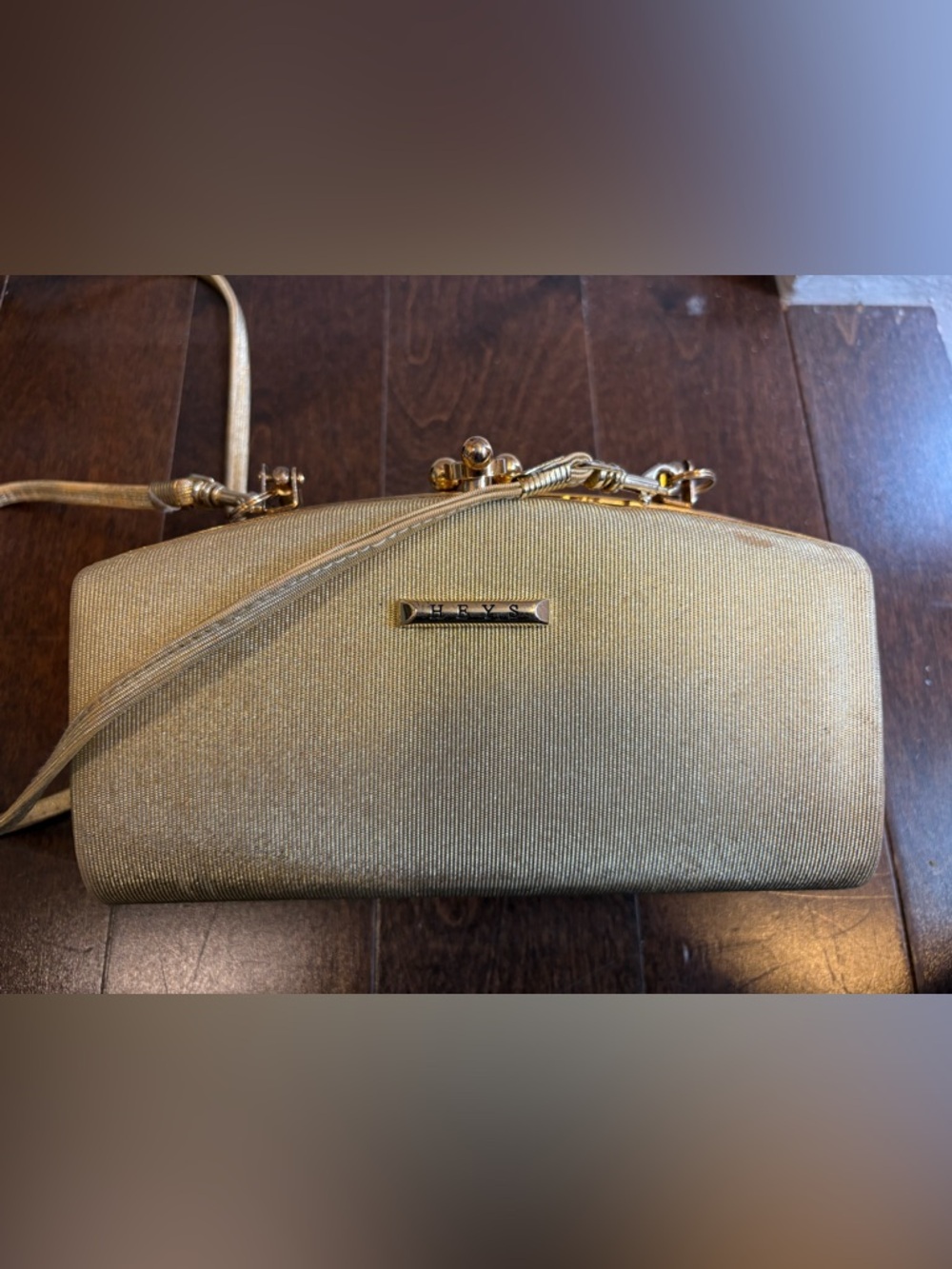 Gold Evening Clutch Bag